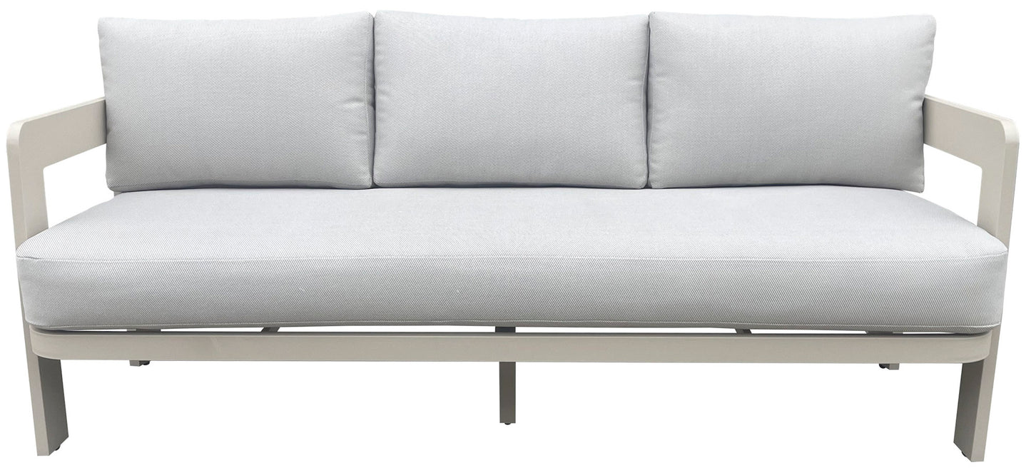 Conjunto Aluminio Sofá 3 Plazas + 2 Sillones + Mesa de centro