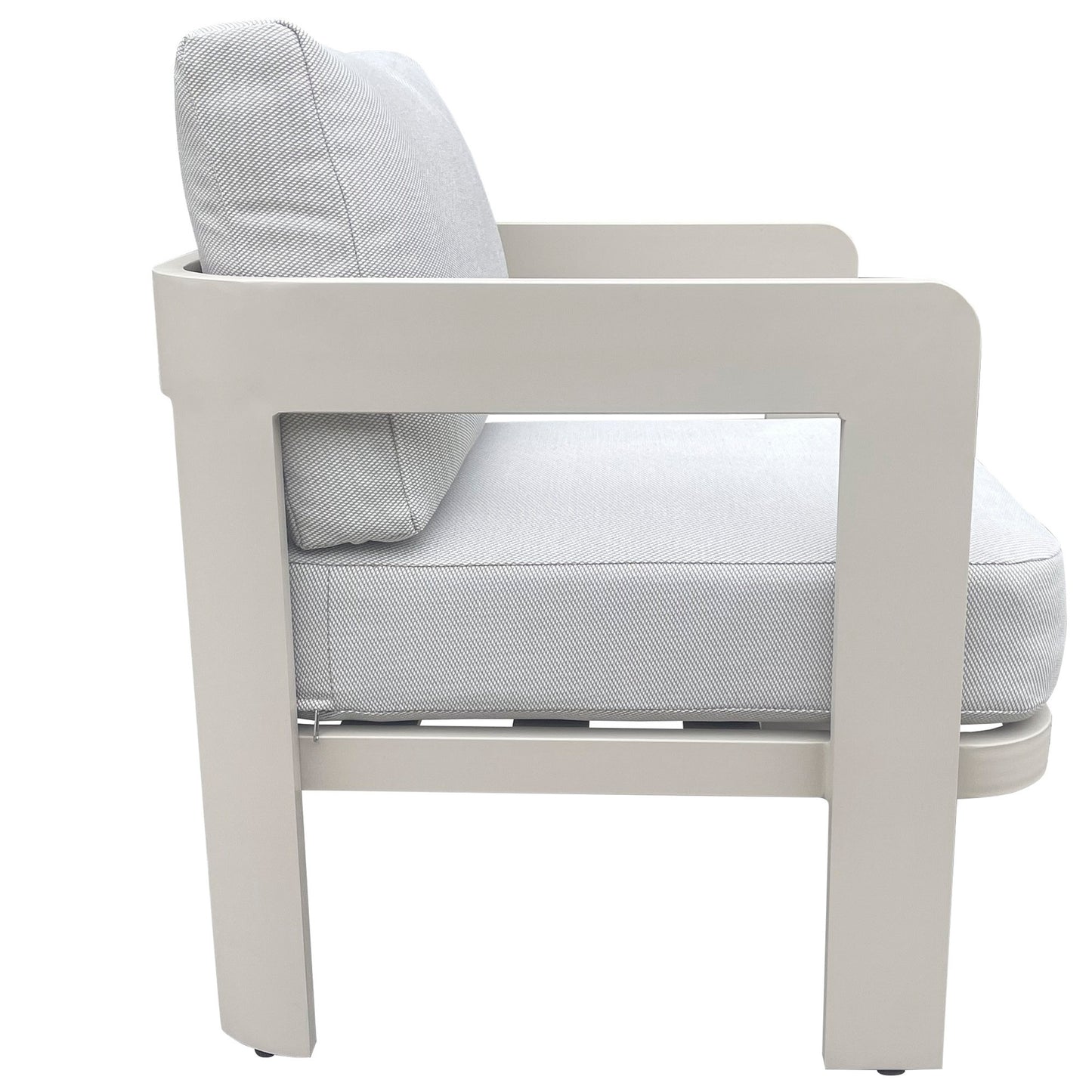 Conjunto Aluminio Sofá 3 Plazas + 2 Sillones + Mesa de centro
