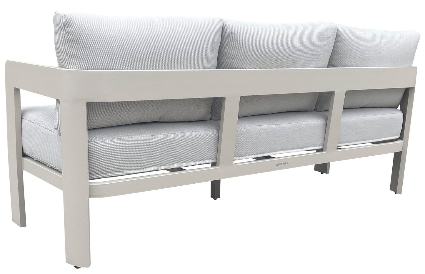 Conjunto Aluminio Sofá 3 Plazas + 2 Sillones + Mesa de centro
