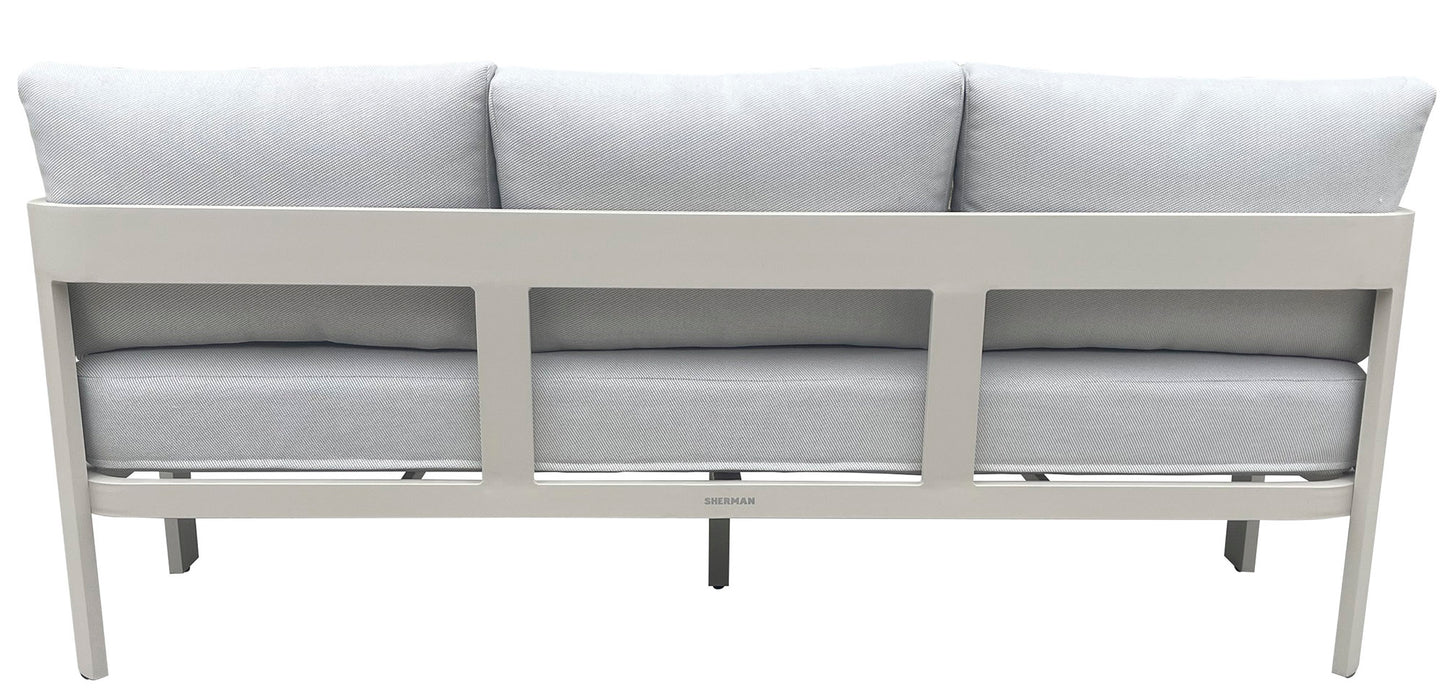 Conjunto Aluminio Sofá 3 Plazas + 2 Sillones + Mesa de centro