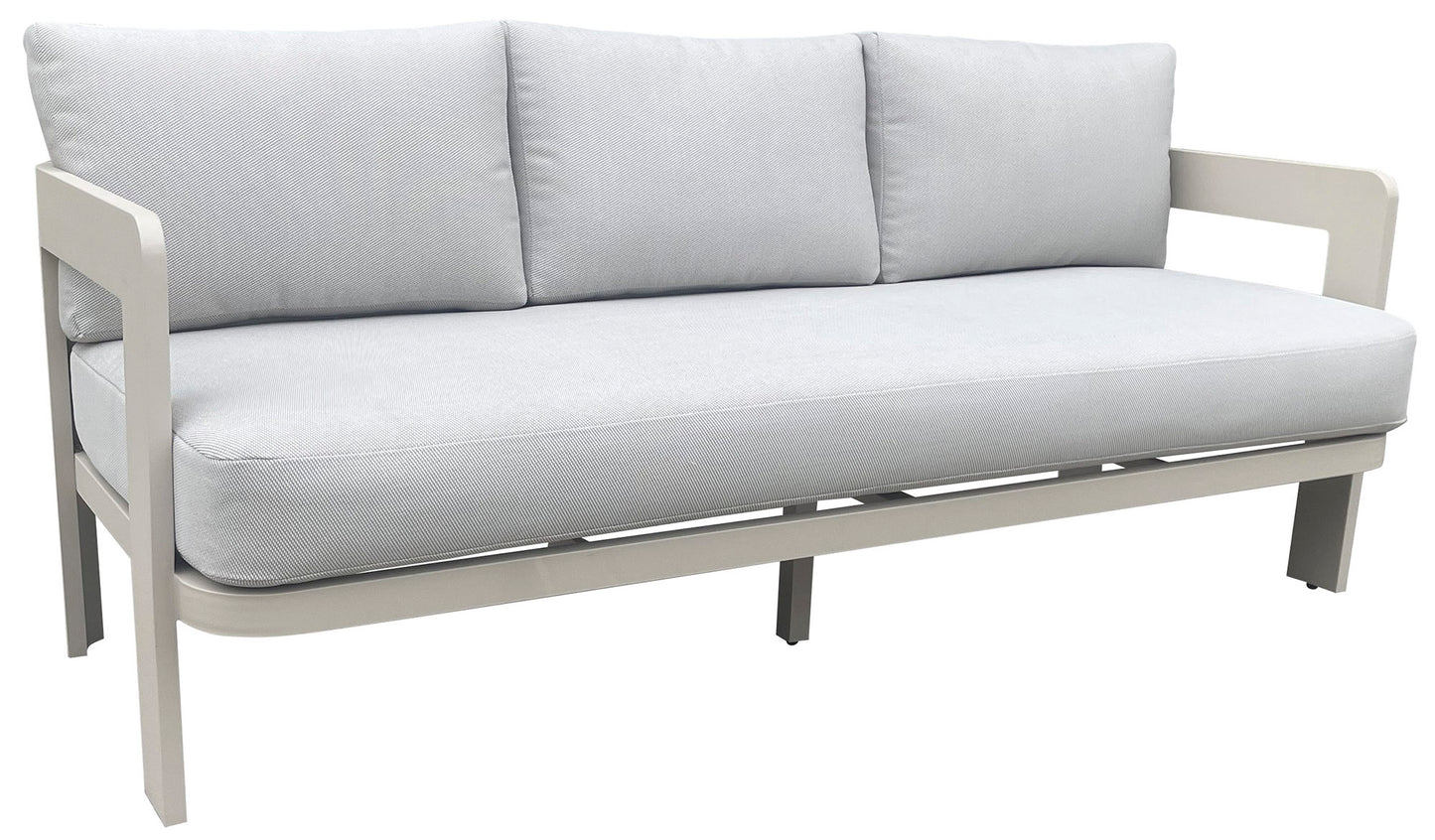 Conjunto Aluminio Sofá 3 Plazas + 2 Sillones + Mesa de centro