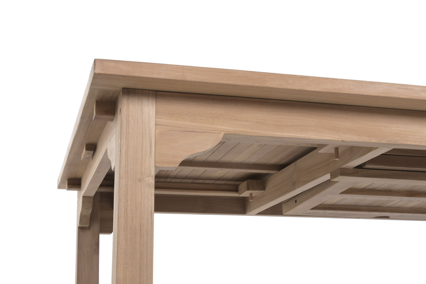 Mesa de Comedor Exterior Teca Grado A Extensible 180/240x100 cm