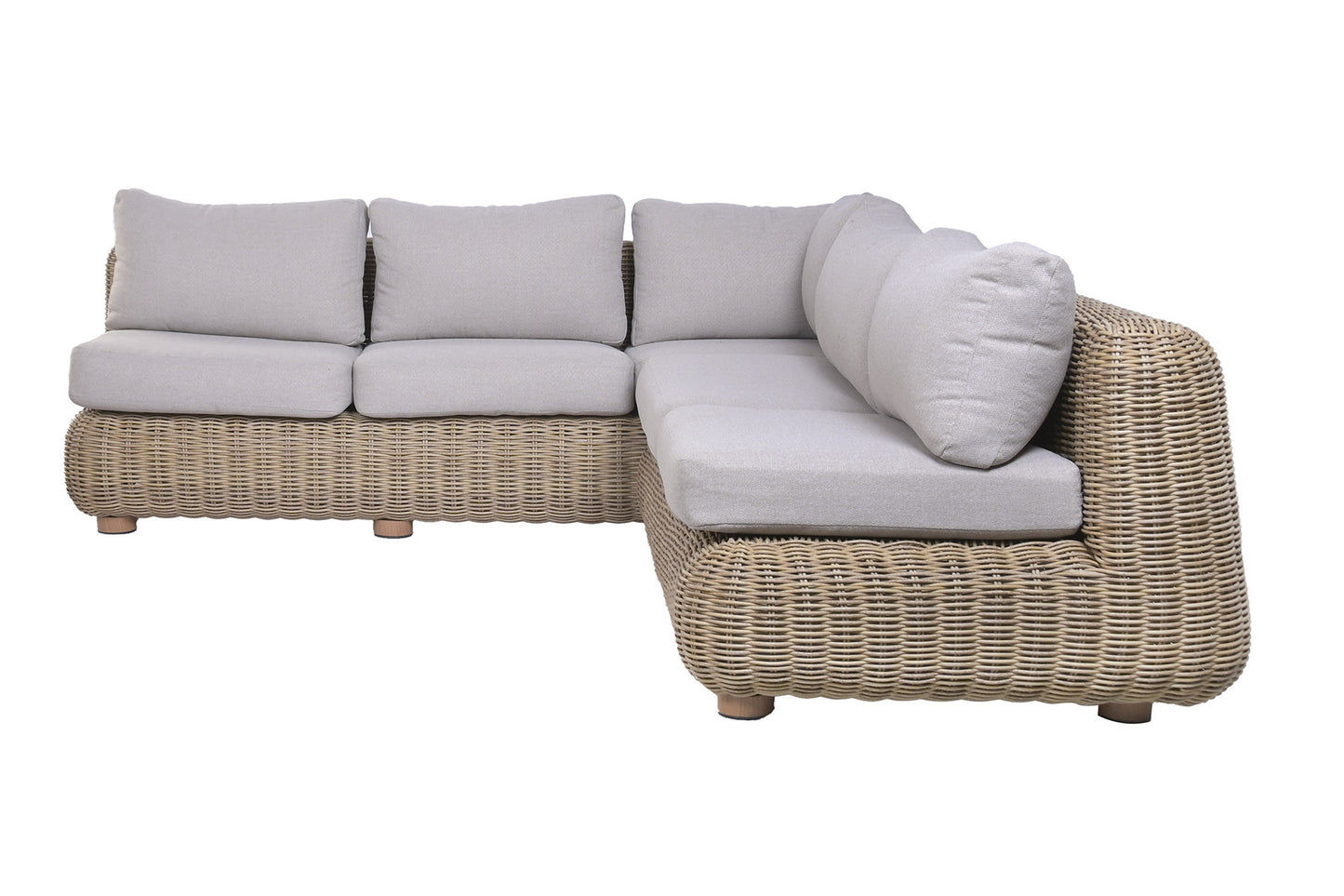 Sofa set 2 ratan sintetico 243x259x69 esquinero