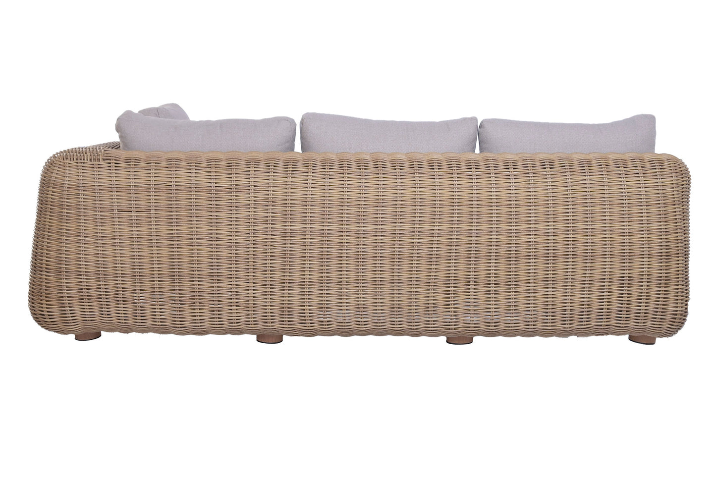 Sofa set 2 ratan sintetico 243x259x69 esquinero