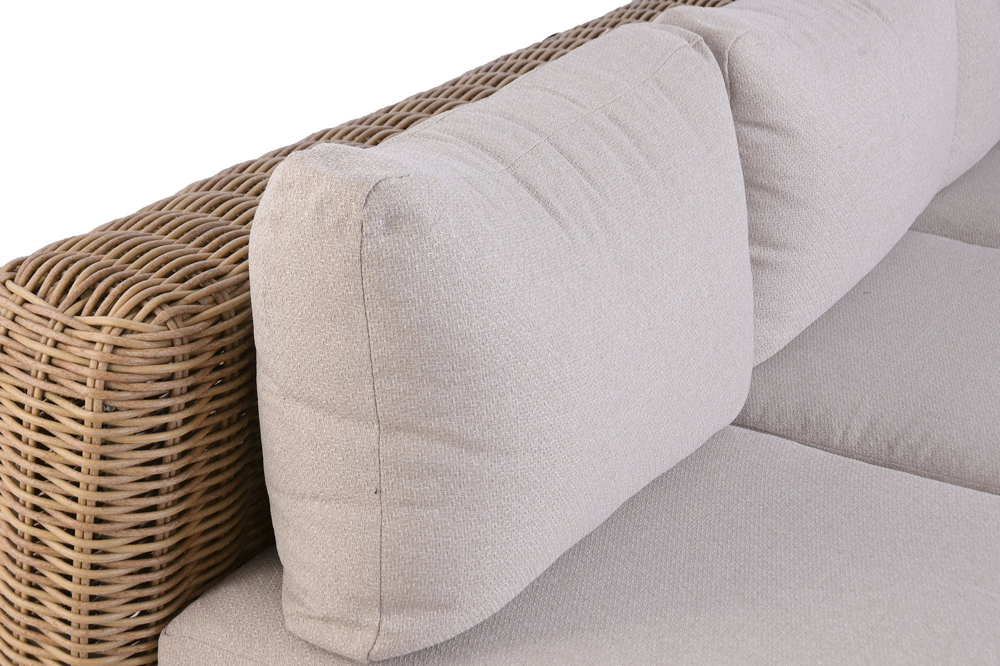 Sofa set 2 ratan sintetico 243x259x69 esquinero