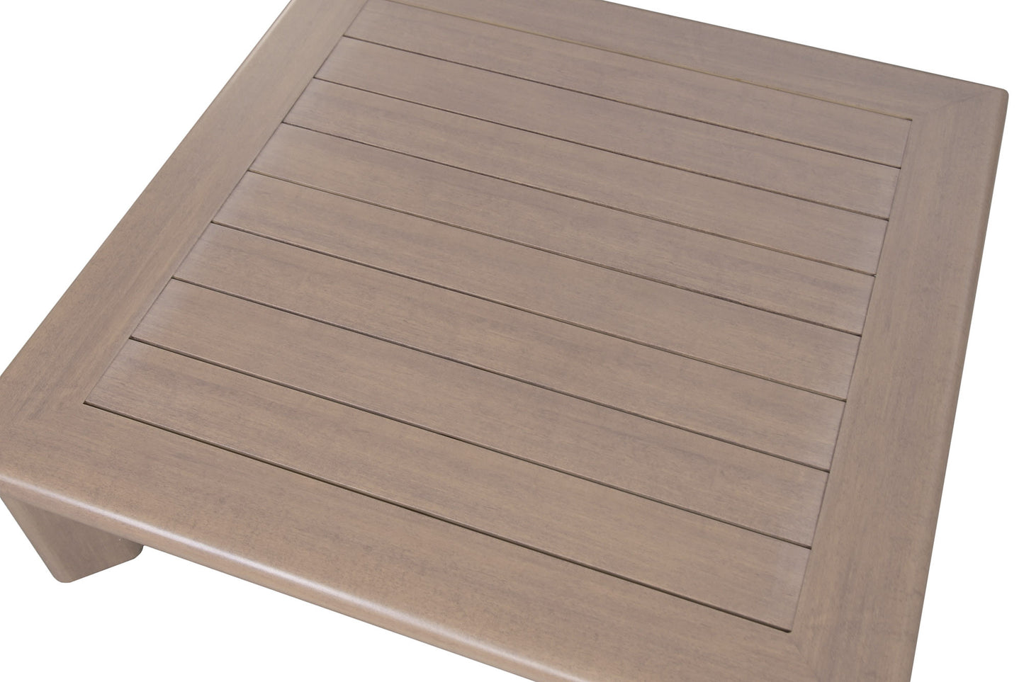 Rinconera Modular de Jardín 4 Piezas Aluminio Imitación Madera 290x290x68