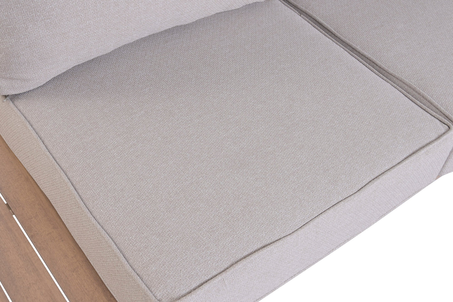 Rinconera Modular de Jardín 4 Piezas Aluminio Imitación Madera 290x290x68