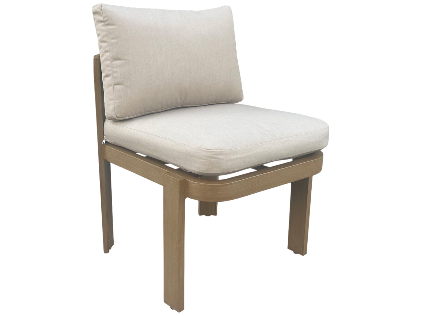 Conjunto Comedor Jardín 7 Piezas Aluminio Imitación Madera | Sea Side