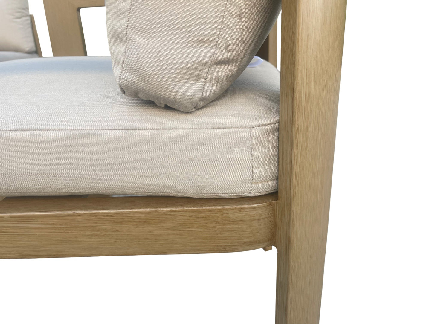 Conjunto Comedor Jardín 7 Piezas Aluminio Imitación Madera | Sea Side