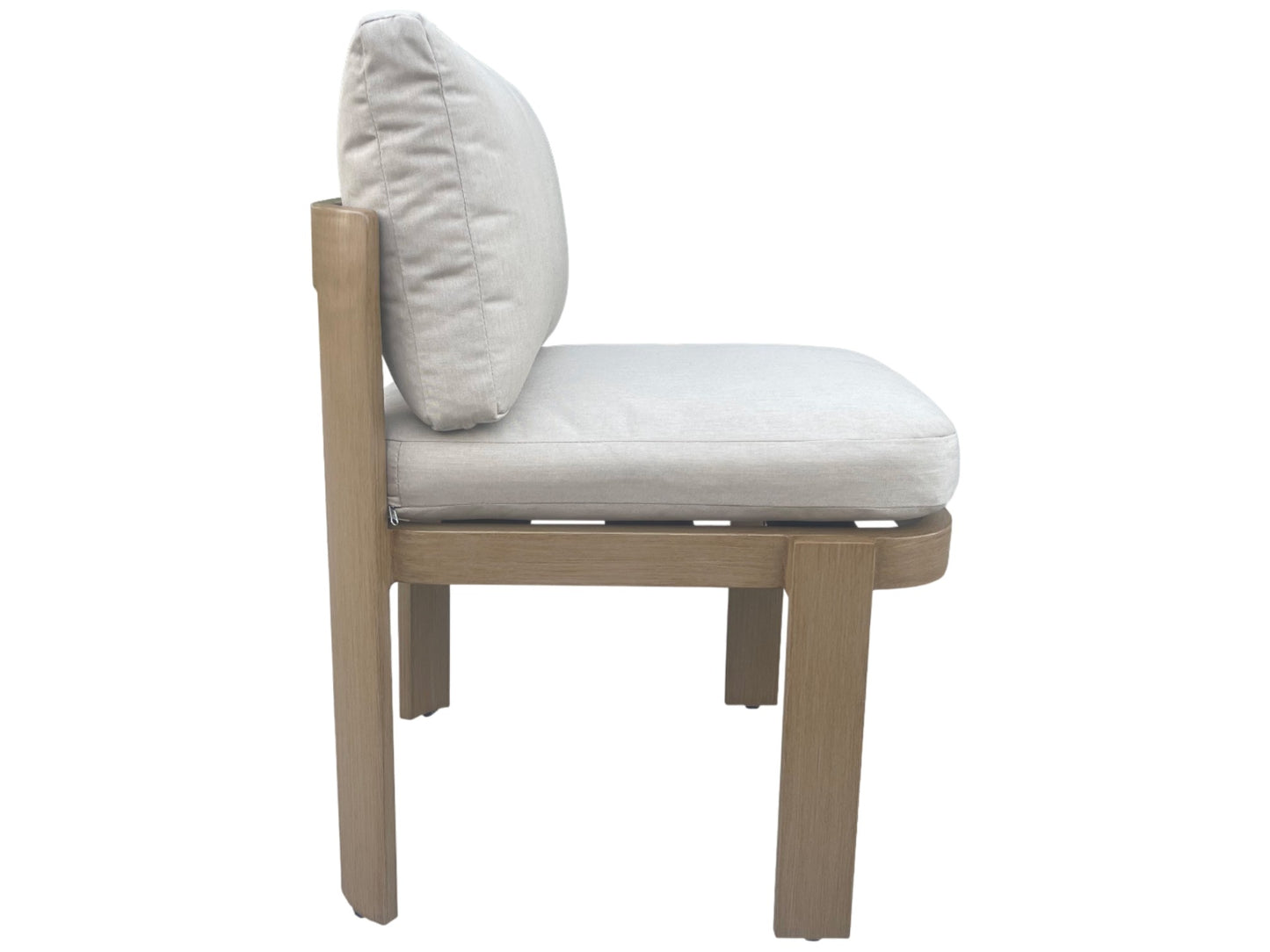 Conjunto Comedor Jardín 7 Piezas Aluminio Imitación Madera | Sea Side