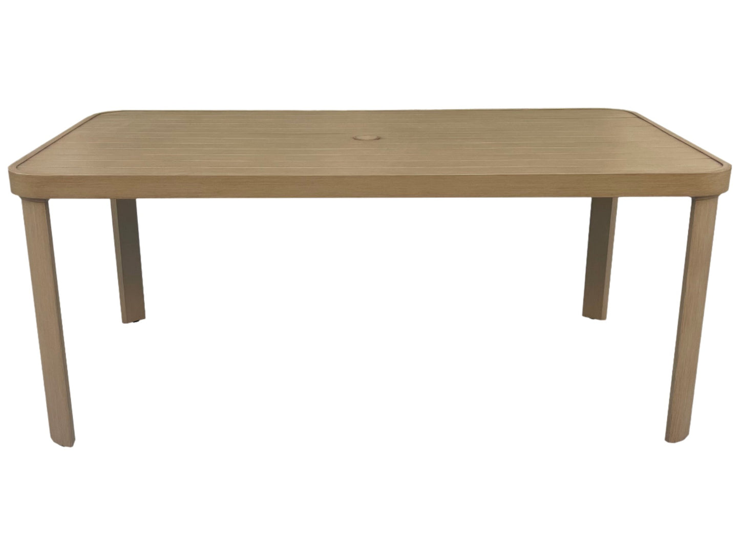 Conjunto Comedor Jardín 7 Piezas Aluminio Imitación Madera | Sea Side
