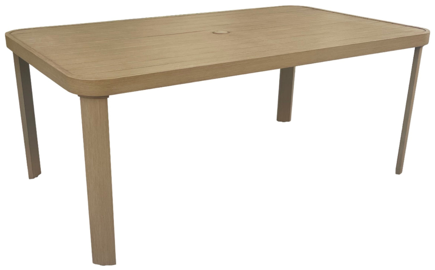 Conjunto Comedor Jardín 7 Piezas Aluminio Imitación Madera | Sea Side