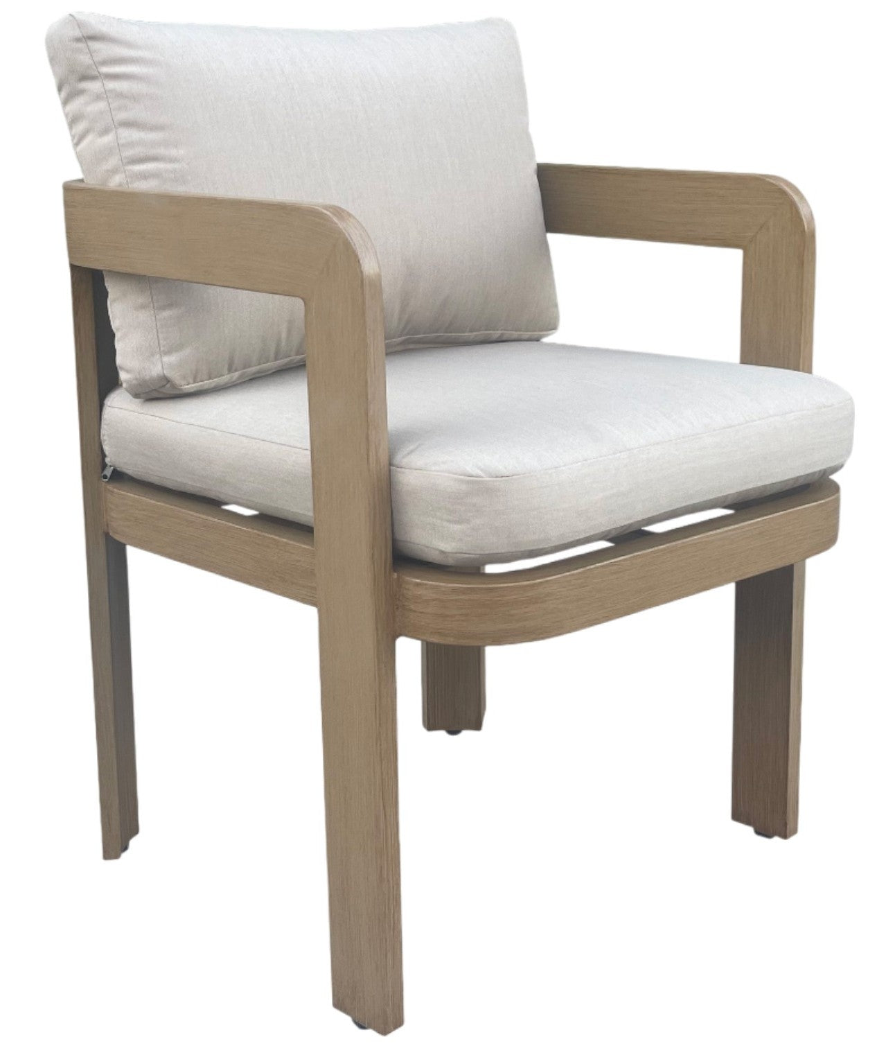 Conjunto Comedor Jardín 7 Piezas Aluminio Imitación Madera | Sea Side