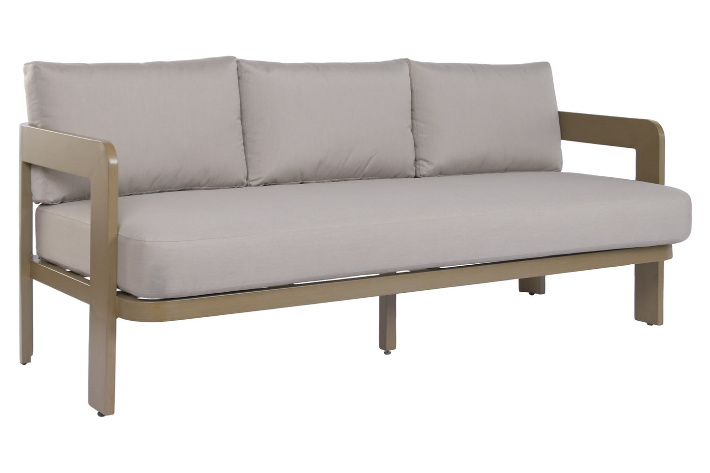 Conjunto Relax Jardín 4 Piezas Aluminio Imitación Madera | Sea Side