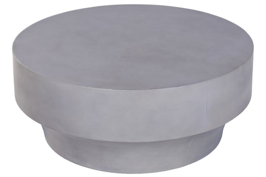 Mesa de Centro Exterior Hormigón Gris Redonda Ø98 cm | Sea Side