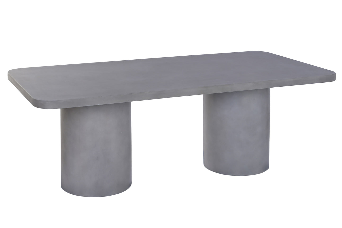 Mesa de Comedor Exterior Hormigón Gris 200x100 cm