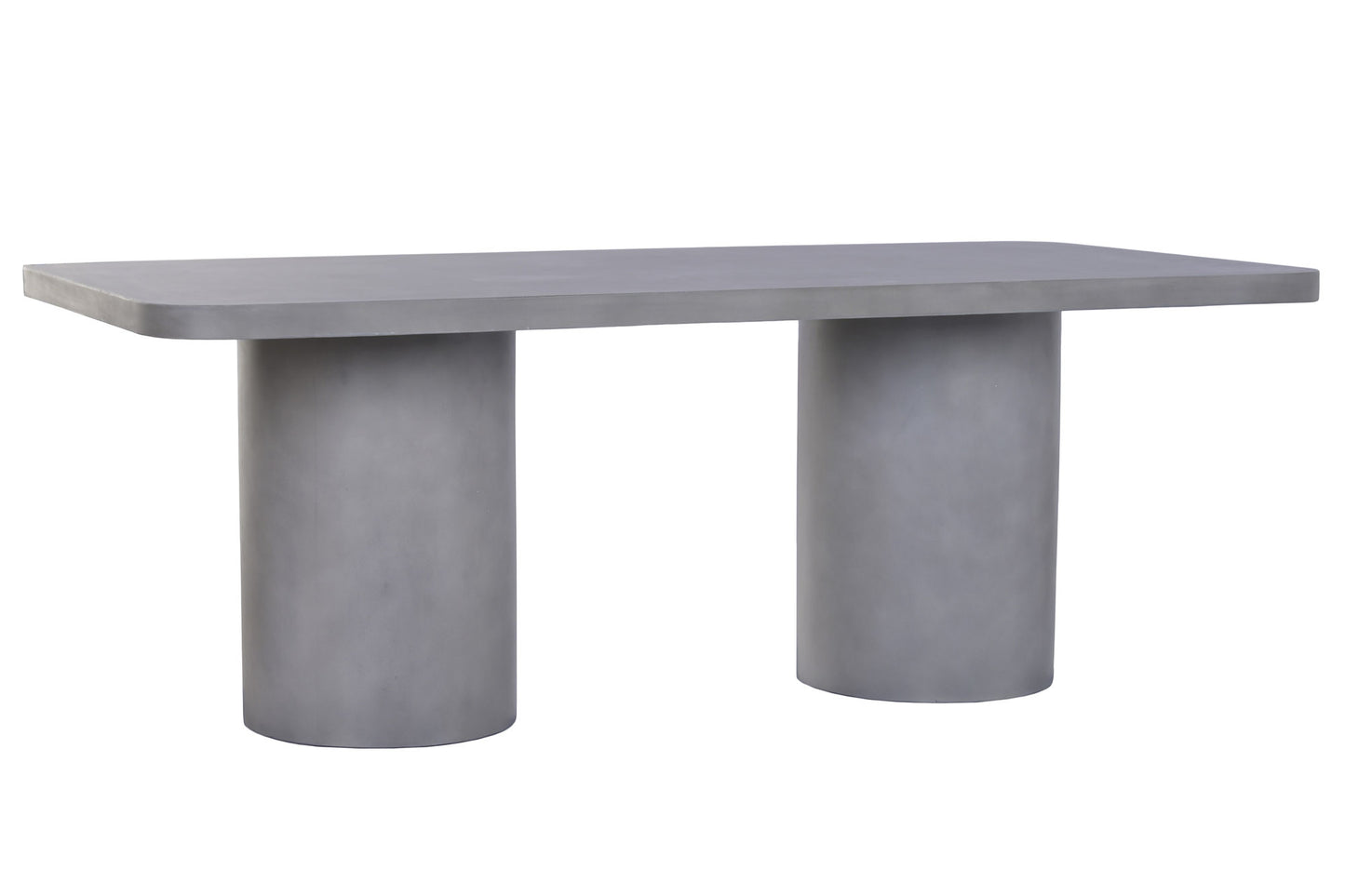 Mesa de Comedor Exterior Hormigón Gris 200x100 cm