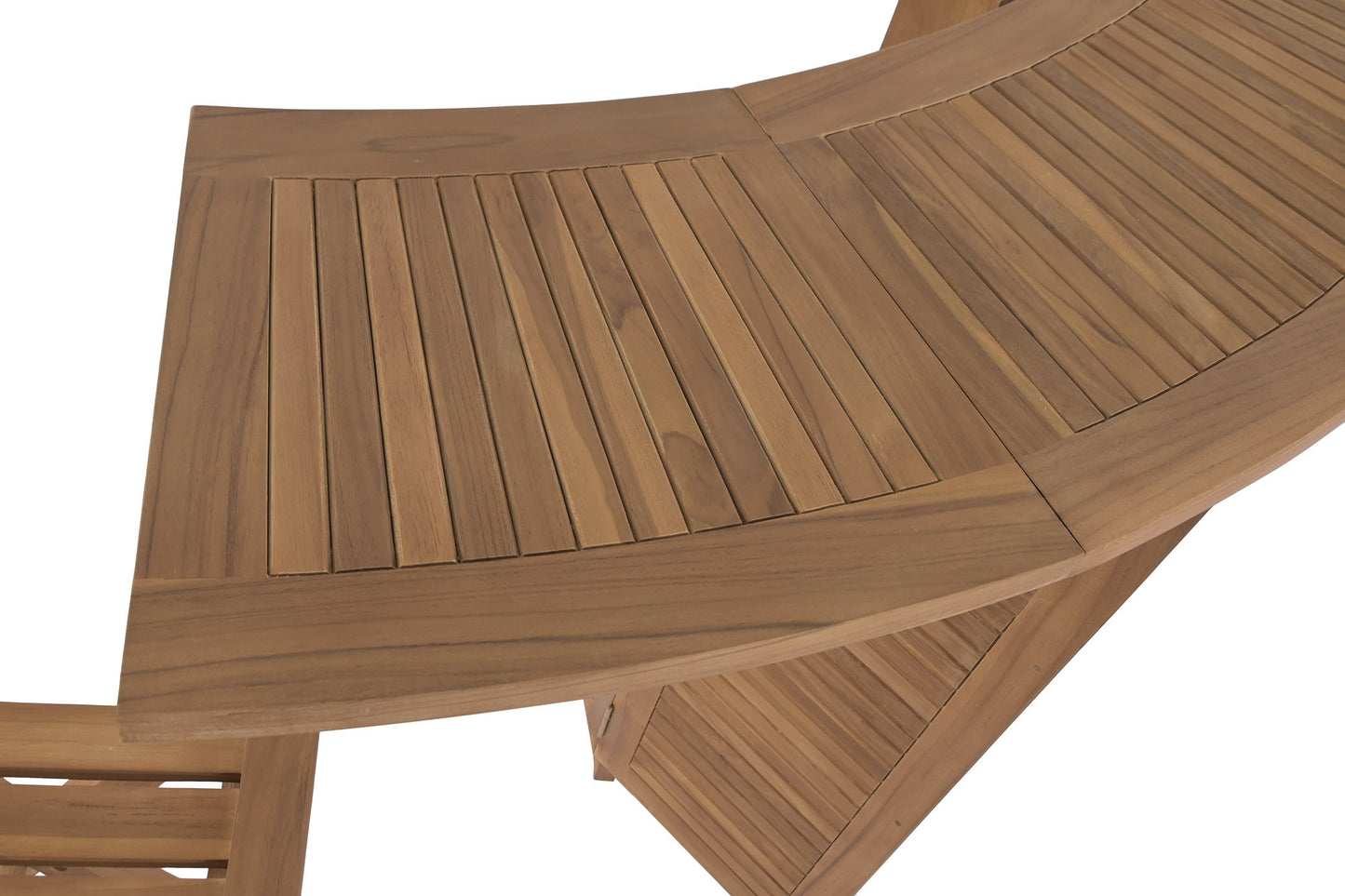 Mueble Bar de Jardín Teca Grado A Plegable con 2 Taburetes