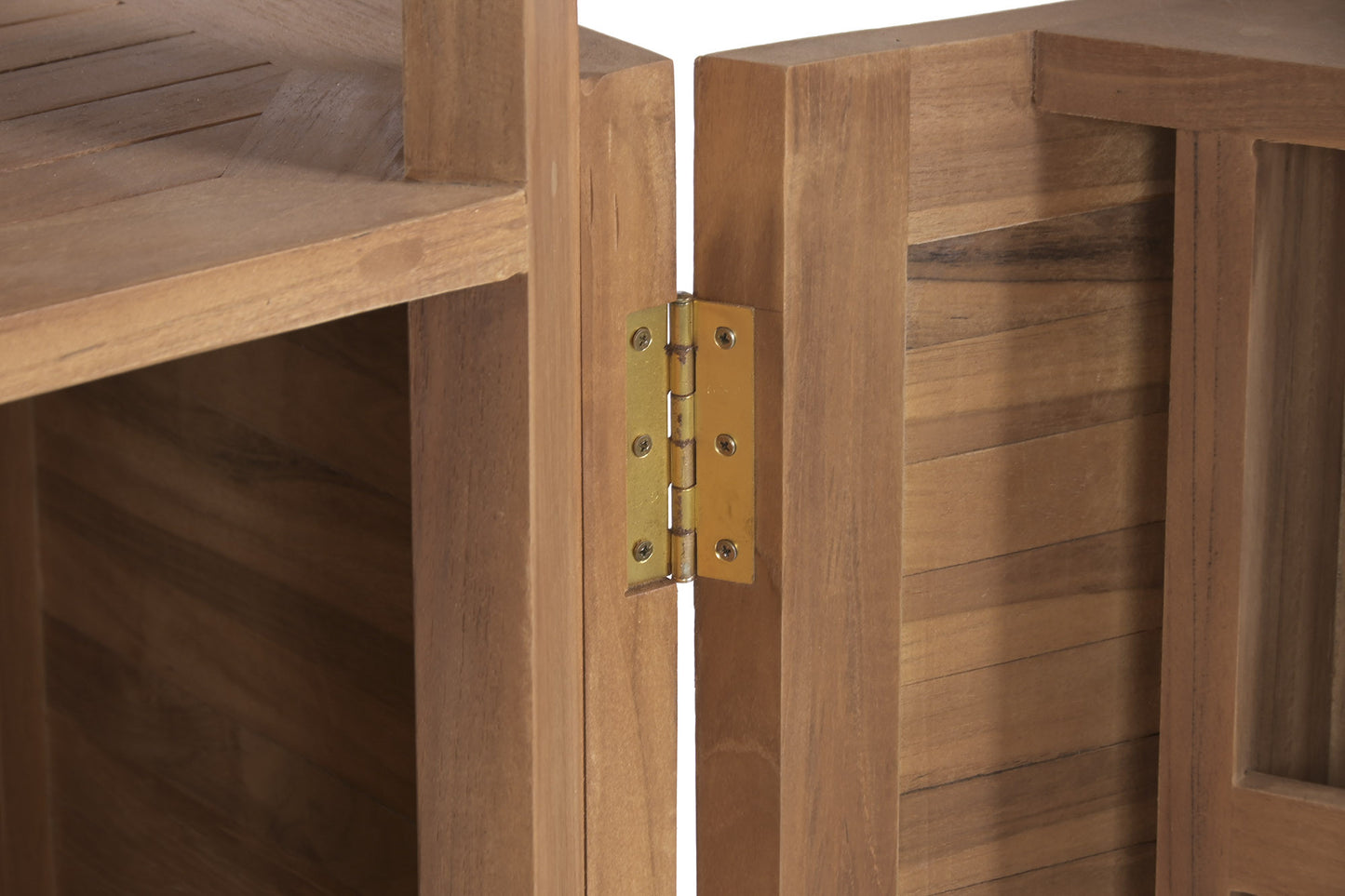 Mueble Bar de Jardín Teca Grado A Plegable con 2 Taburetes
