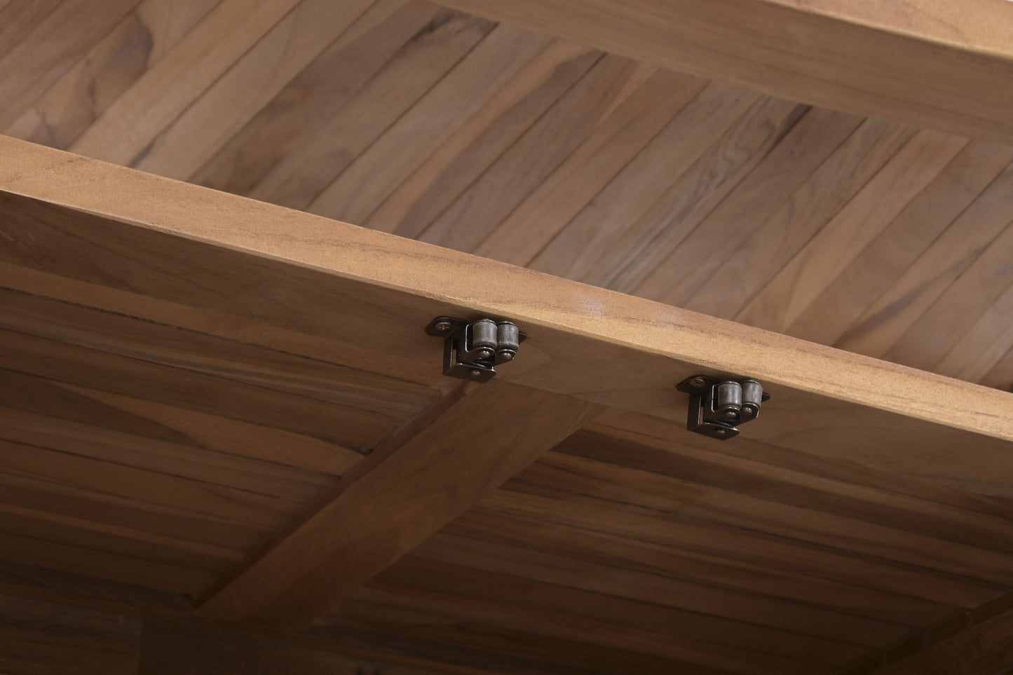 Mueble Bar de Jardín Teca Grado A Plegable con 2 Taburetes