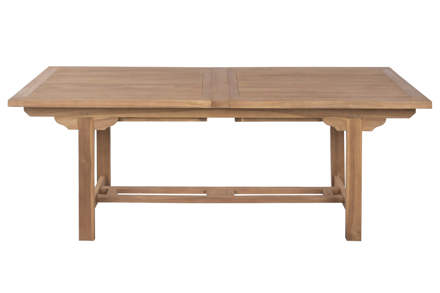 Conjunto Comedor de Jardín Teca Mesa Extensible 210-310 cm + 8 Sillas