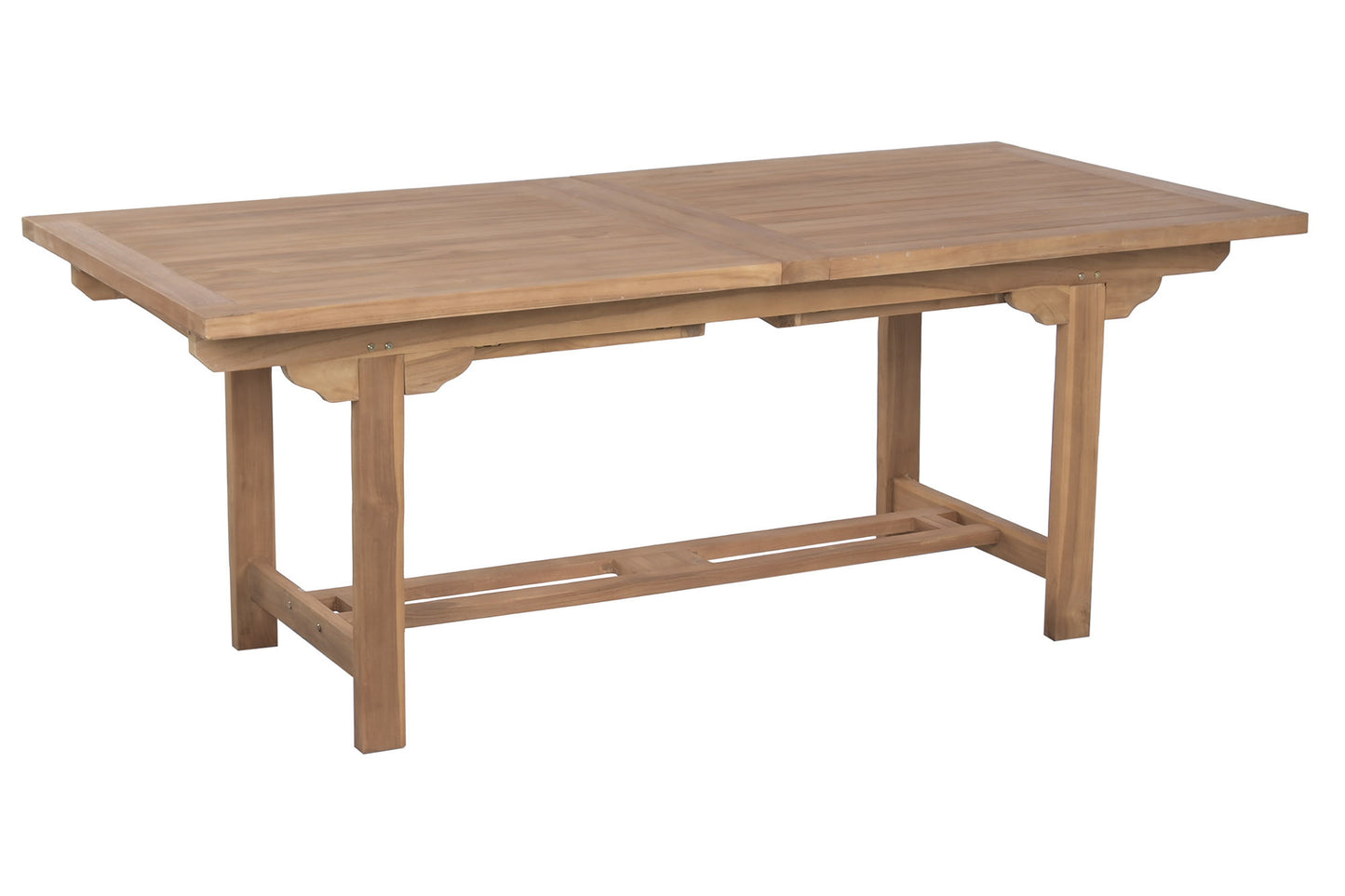 Conjunto Comedor de Jardín Teca Mesa Extensible 210-310 cm + 8 Sillas