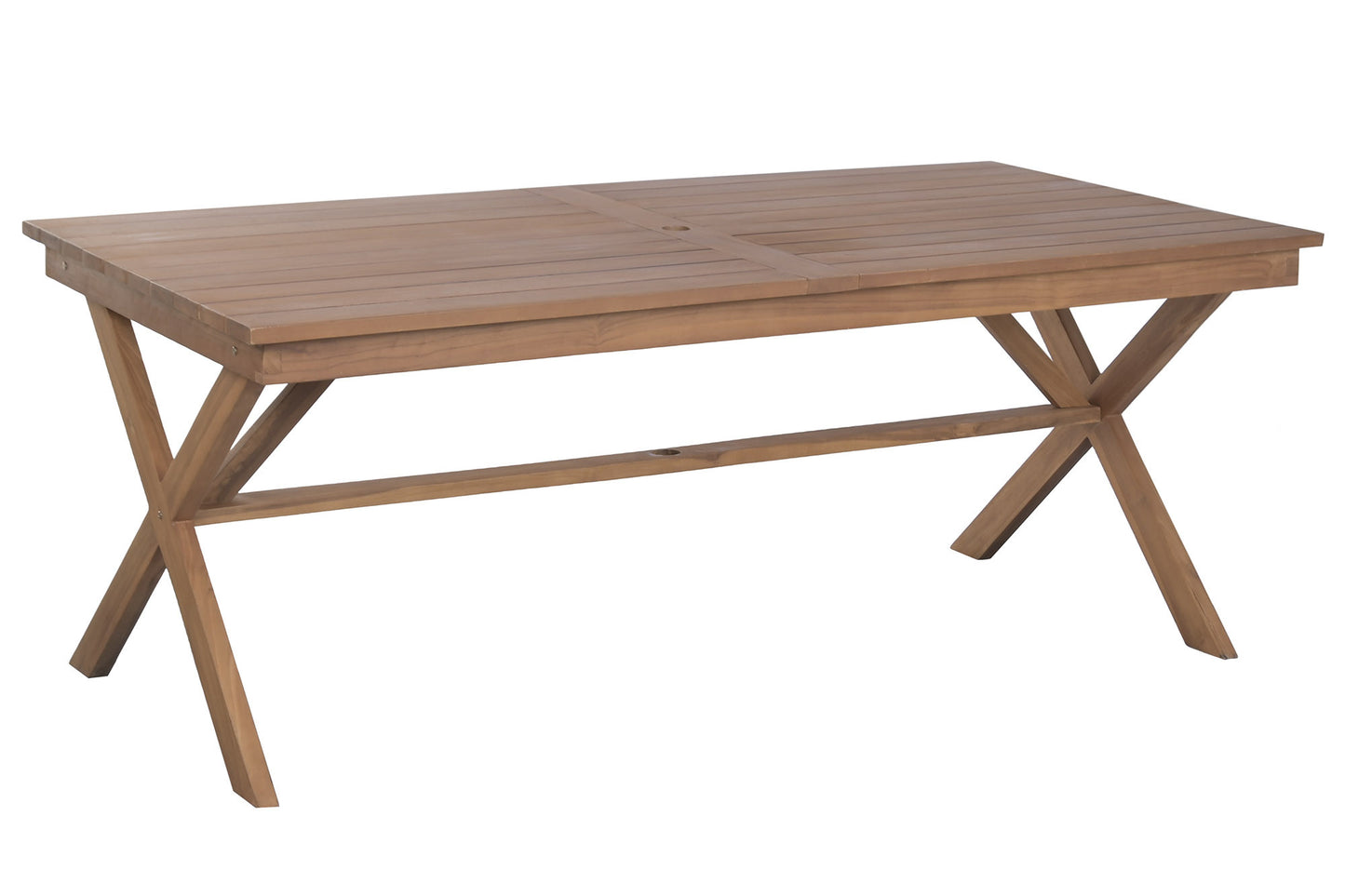 Conjunto Comedor Jardín Teca Grado A Mesa Fija 200x100 cm + 2 Bancos
