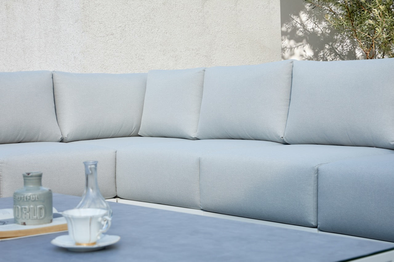 Módulo ampliación Onix aluminio blanco cojinería gris claro