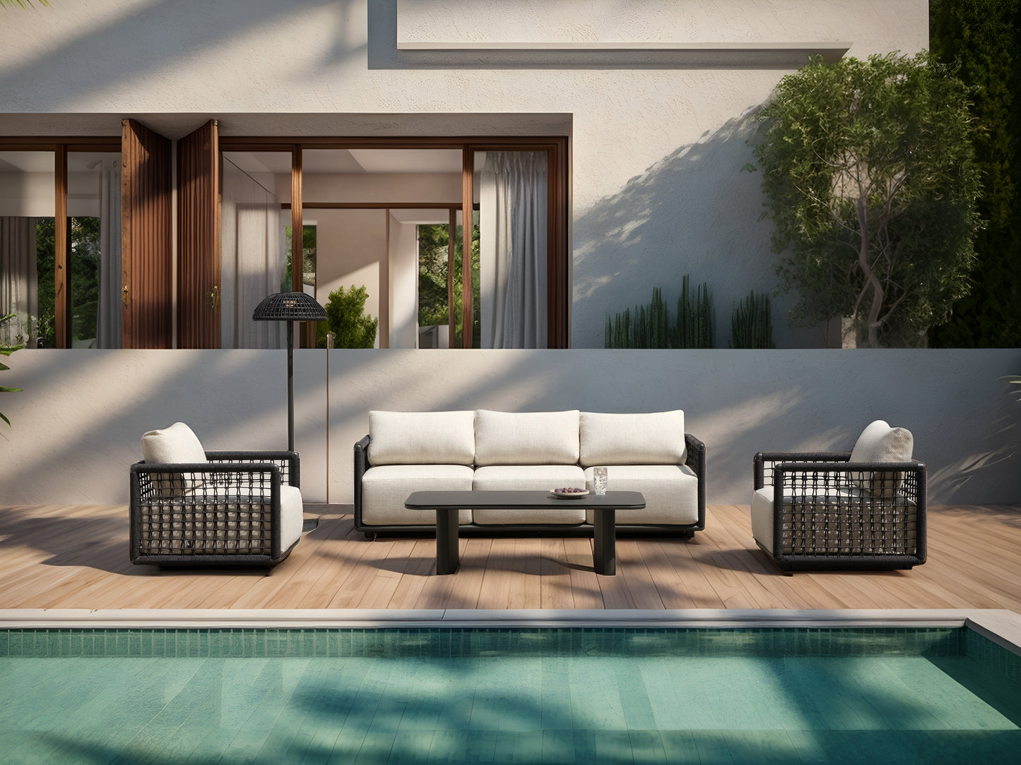 Sofá 1 plaza Santa Ana antracita / beige