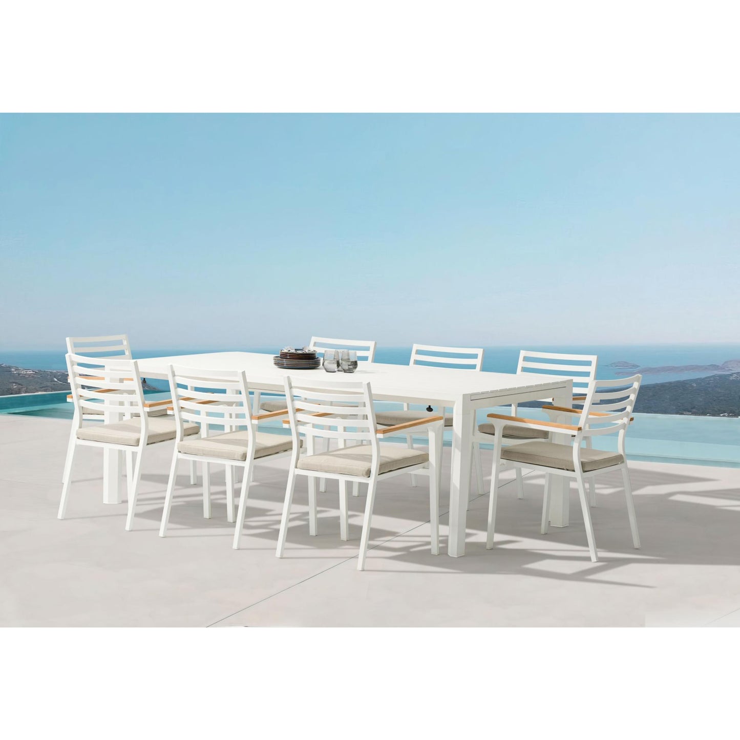 Mesa extensible Noosa 220/340 blanca