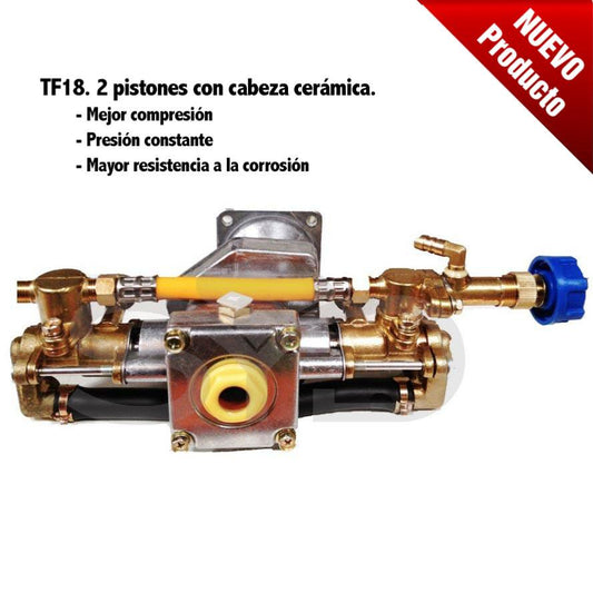 Sulfatadora de mochila 20L. Motor 2 tiempos