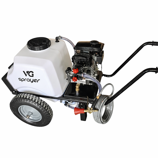 Carretilla fumigadora GM-2020 80L 2 ruedas Motor 4t 2.5HP 20bar 20ltr/min
