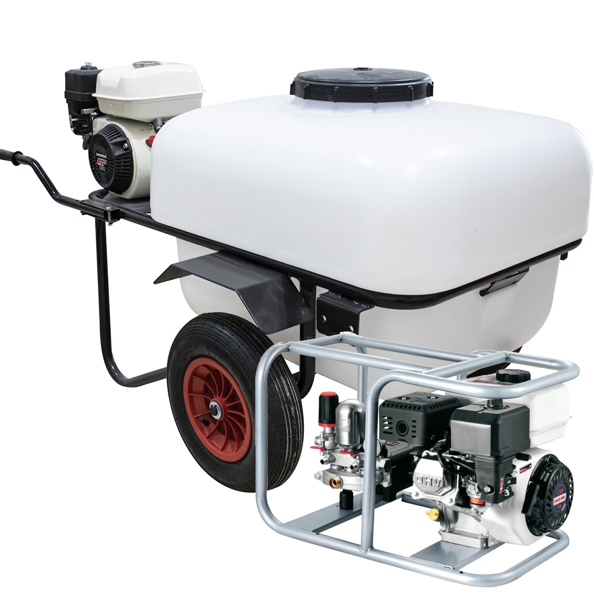 Carretilla sulfatadora Motor Gasolina 200L Motor 4T 50bar 25ltr/min