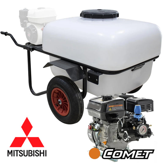 Carretilla Sulfatadora Comet 200L Motor Mitsubishi 25bar 25ltr/min 2 Ruedas