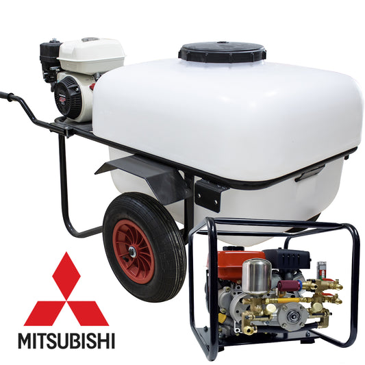 Carretilla Fumigadora 200L YC-82ASC Motor Mitsubishi 4T 40bar 15l/min 2 Ruedas