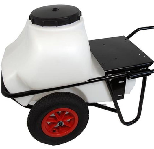 Carretilla sulfatadora 100L dos ruedas. Motor eléctrico.