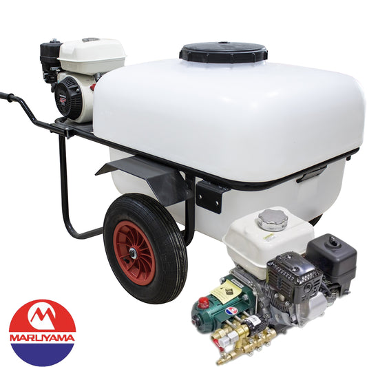 Carretilla Sulfatadora Maruyama 200L 40bar 30ltr/min 2 ruedas