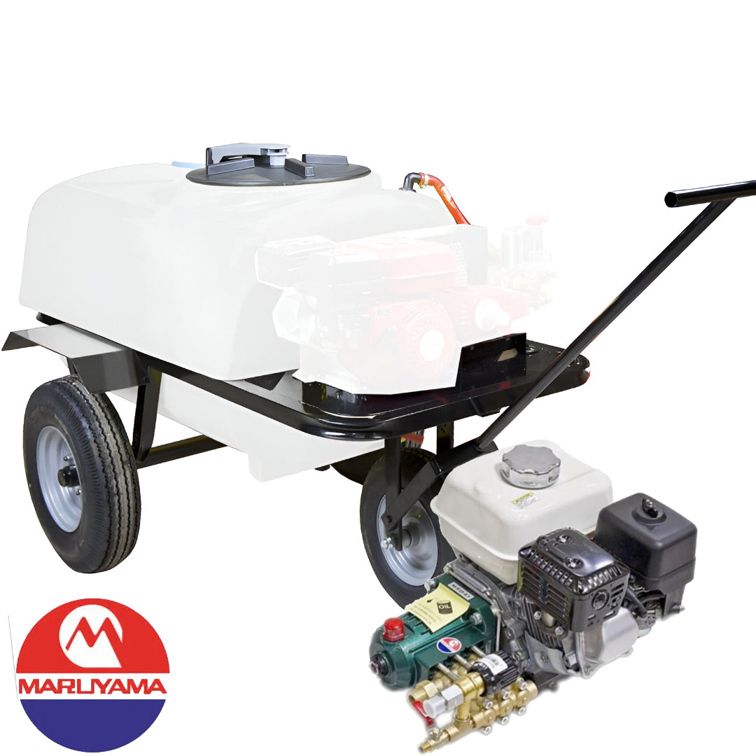 Carretilla 3 ruedas Maruyama 200 300 400L Motor Nouki HS800 40bar 30ltr/min