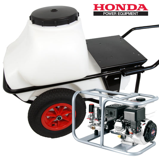 Carretilla sulfatadora 100L. Motor Honda GX160 4T 50bar 25ltr/min.