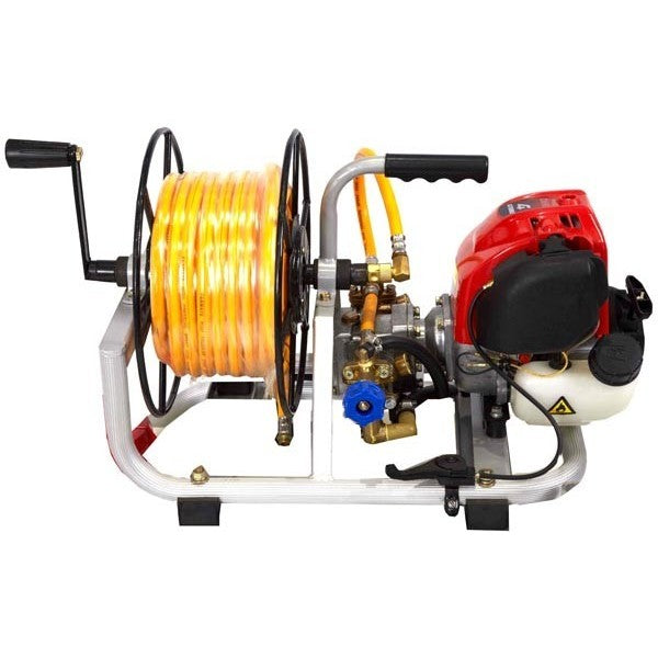 Carretilla sulfatadora 100L, Motor Gasolina. Motor 4T 30 Bar 10L dos ruedas