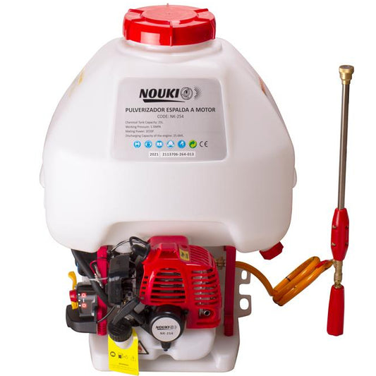 Pulverizador de mochila 25L. Motor 4T 30bar 10L/min