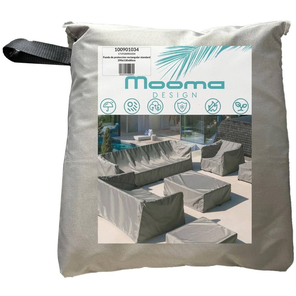 Funda de protección para mesa de comedor rectangular 110x225x75 cm