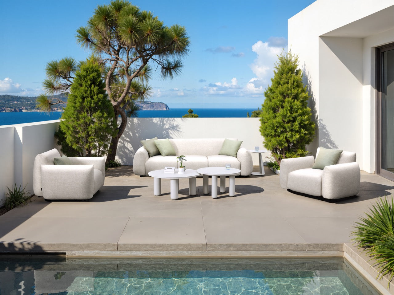 Sofá 1 plaza Riverside beige