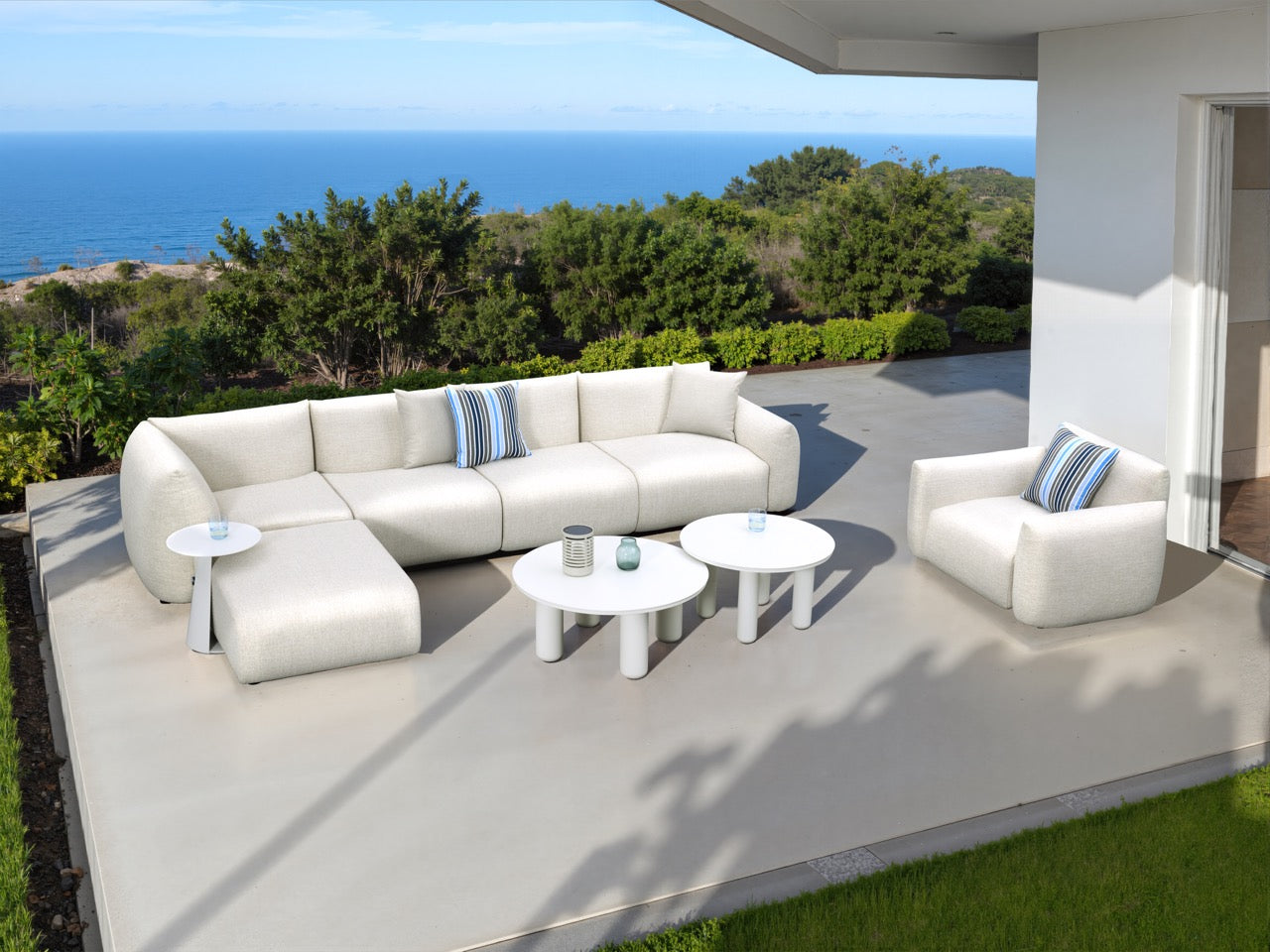 Módulo 2 plazas Riverside beige brazo derecho (VF)