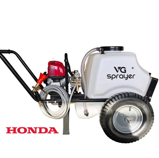 Carretilla sulfatadora 80L Motor Honda GX35 30bar 10ltr/min 2 ruedas