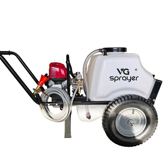 Carretilla sulfatadora 80L Motor Gasolina 4T 30bar 10ltr/min 2 ruedas